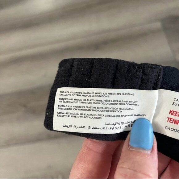 THYME Maternity Seamless Wireless Nursing Bra black 38B - Picture 3 of 5